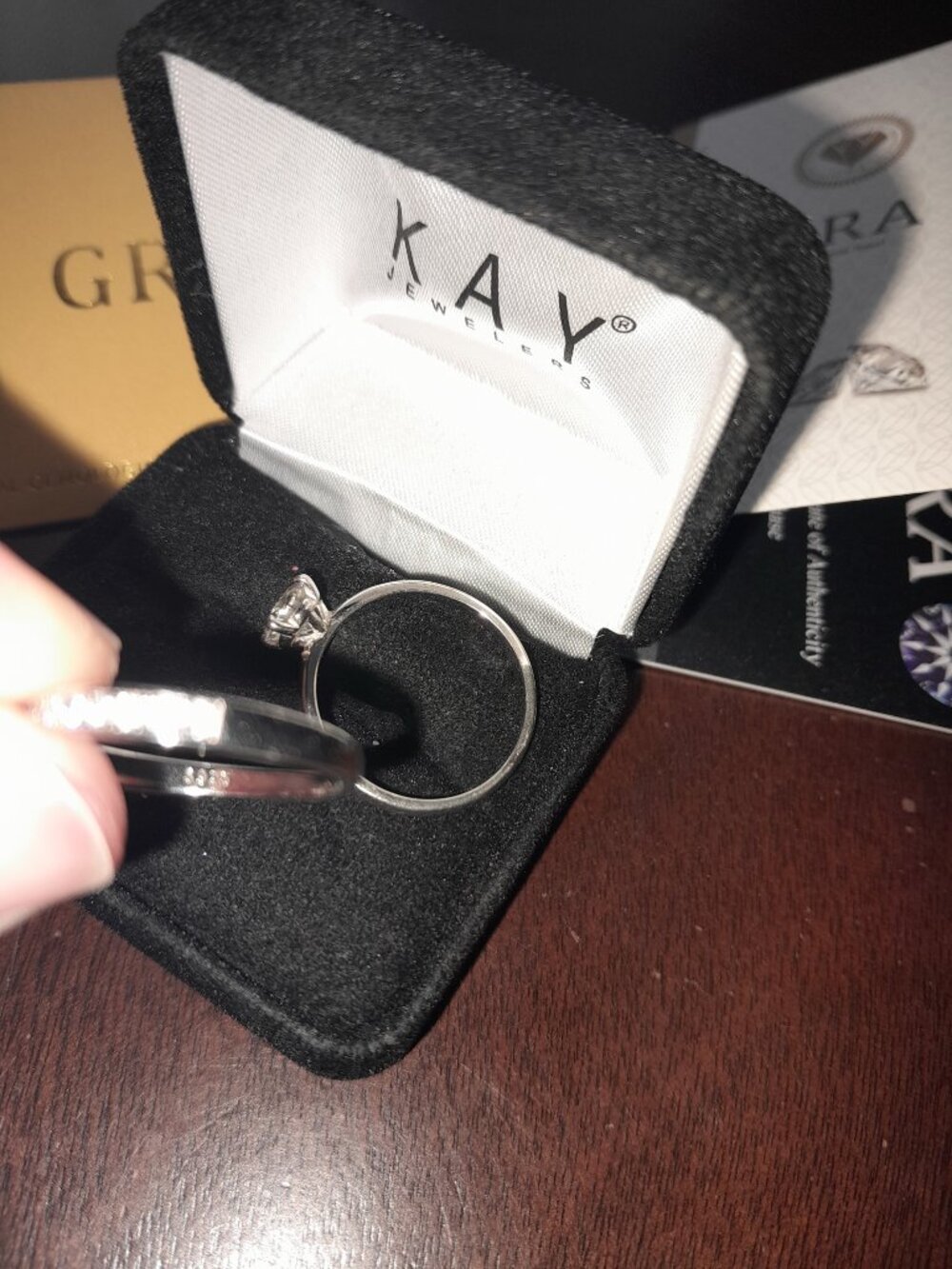 1 CT Wedding Set Moissanite - Picture 7 of 8